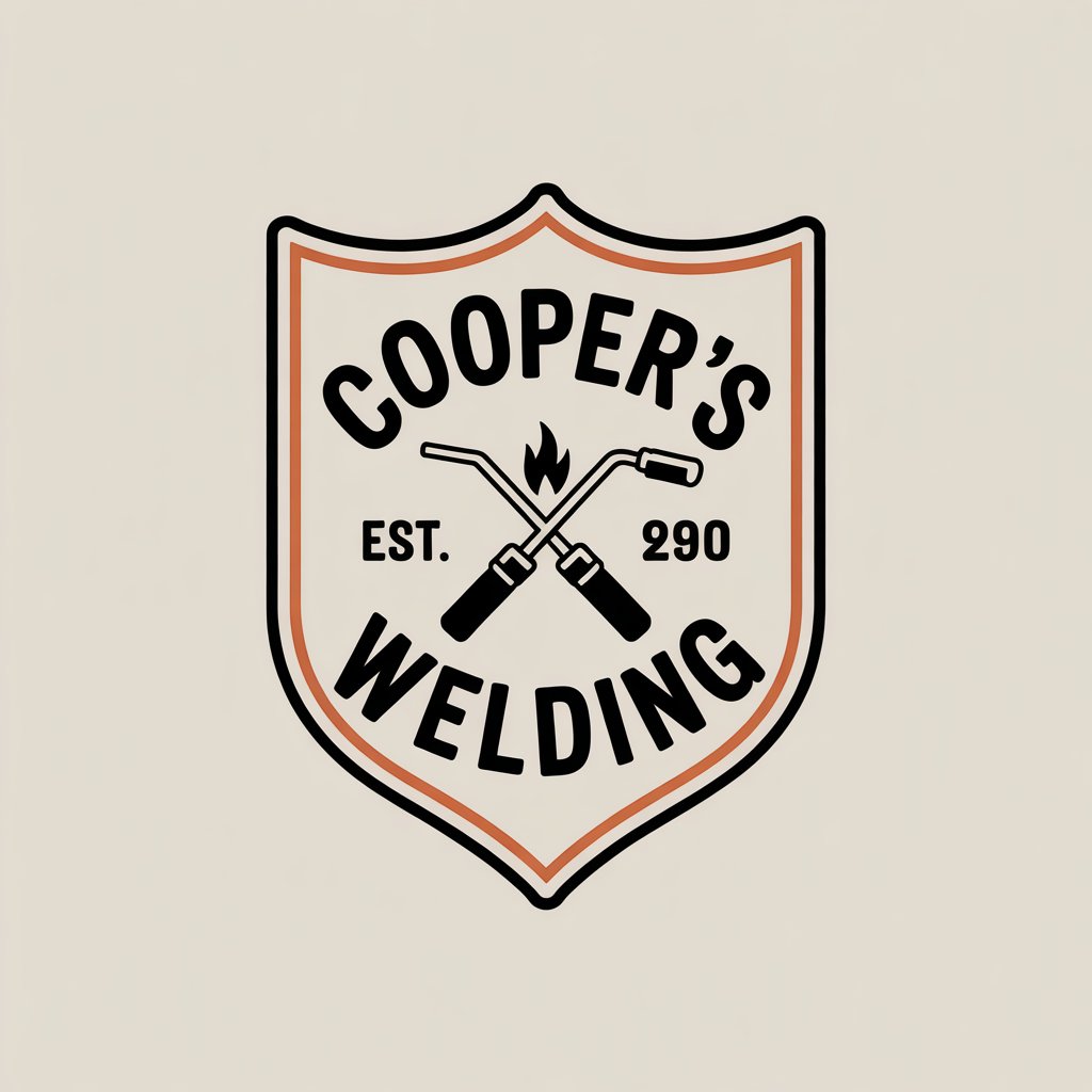 Cooper's Welding shield logo
