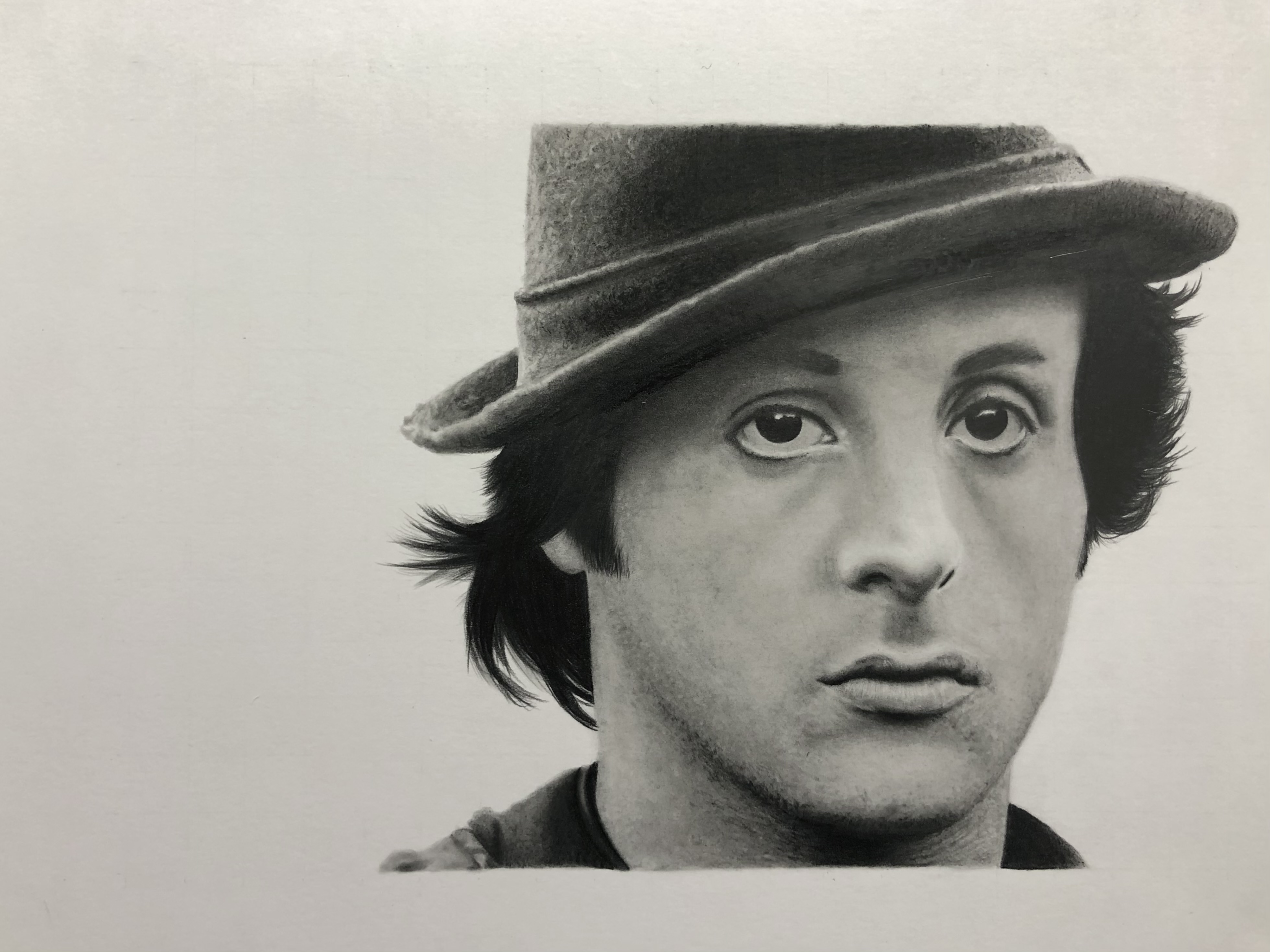 Hand-drawn graphite portrait